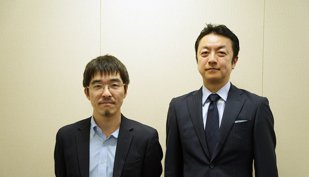 画像：中園教授と武藤参事官補佐